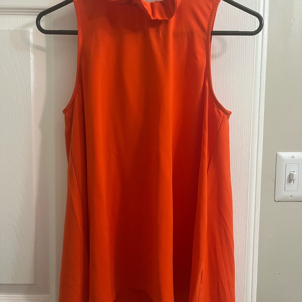 Mud Pie Vibrant Orange Tank Top